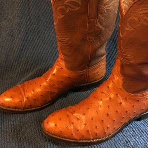 Lucchese Vintage Full Quill Ostrich Boots